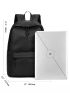Men Letter Graphic Classic Backpack