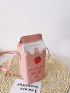 Mini Strawberry Graphic Novelty Bag
