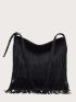 Fringe Decor Hobo Bag