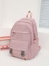 Letter Patch Classic Backpack