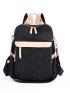 Lightweight Anti-theft Backpack Fashion Travel Bag Purse Large Capacity Work Bag, Casual Travel Backpack Colorblock Quilted Functional Backpack