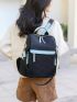 Two Tone Pocket Front Backpack