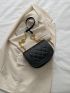 Mini Quilted Flap Chain Saddle Bag
