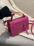 Mini Neon Pink Square Bag