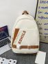 Men Letter Graphic Casual Daypack