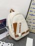 Men Letter Graphic Casual Daypack