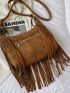 Fringe Decor Hobo Bag