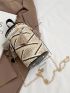 Mini Tassel Decor Straw Bag