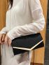 Glitter Metal Decor Flap Envelope Bag