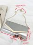 Glitter Metal Decor Flap Envelope Bag