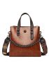 Minimalist Chain Decor Satchel Bag