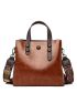 Minimalist Chain Decor Satchel Bag
