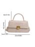 Metal Lock Flap Square Bag