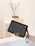 Rhinestone Decor Square Bag