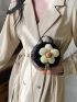 Mini Flower Decor Chain Circle Bag