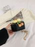 Mini Flower Decor Chain Circle Bag