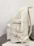 Men Letter Patch Decor Laptop Backpack
