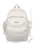 Men Letter Patch Decor Laptop Backpack