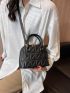 Quilted Double Handle Dome Bag