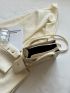Mini Quilted Square Bag With Coin Purse