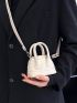 Mini Litchi Embossed Dome Bag