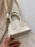 Mini Litchi Embossed Dome Bag