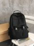 Men Release Buckle Decor Casual Daypack