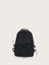 Men Release Buckle Decor Casual Daypack