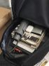 Men Release Buckle Decor Casual Daypack