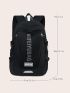 Men Letter Graphic Backpack