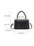 Mini Letter Graphic Flap Square Bag