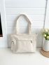Zip Front Shopper Bag