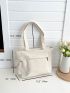 Zip Front Shopper Bag