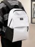 Men Letter Patch Detail Casual Daypack