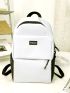 Men Letter Patch Detail Casual Daypack