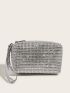 Mini Rhinestone Decor Square Bag
