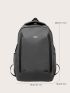 Men Letter Graphic Laptop Backpack