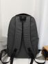 Men Letter Graphic Laptop Backpack