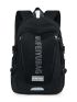 Men Letter Graphic Patch Decor Laptop Backpack