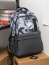 Men Camo Print Functional Backpack