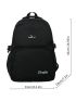 Men Letter Patch Decor Functional Backpack