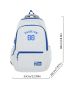 Men Letter Graphic Functional Backpack