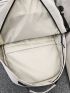 Men Letter Graphic Functional Backpack