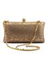 Mini Snakeskin Embossed Chain Square Bag