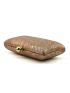 Mini Snakeskin Embossed Chain Square Bag