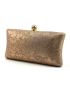 Mini Snakeskin Embossed Chain Square Bag