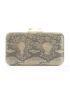 Mini Rhinestone Decor Snakeskin Pattern Chain Box Bag