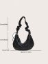 Drawstring Detail Hobo Bag