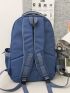 Men Release Buckle Decor Functional Backpack