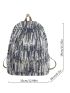 Men Letter Graphic Casual Daypack